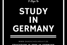9 steps to study in Germany