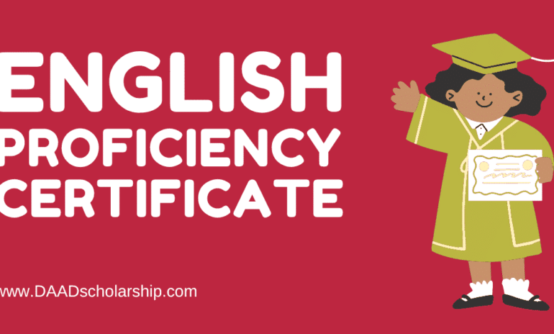 English Language Proficiency Certificate for Scholarship Application
