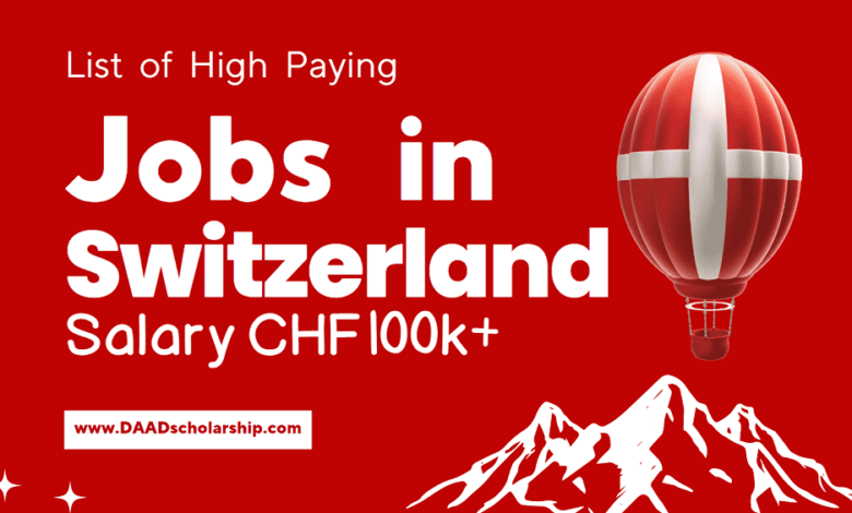 High Paying Jobs in Switzerland 2024 for International Job Applicants